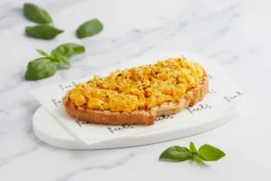 Scrambled Eggs with Cheese and Herbs