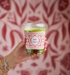 Summer Bloom Strawberry Matcha
